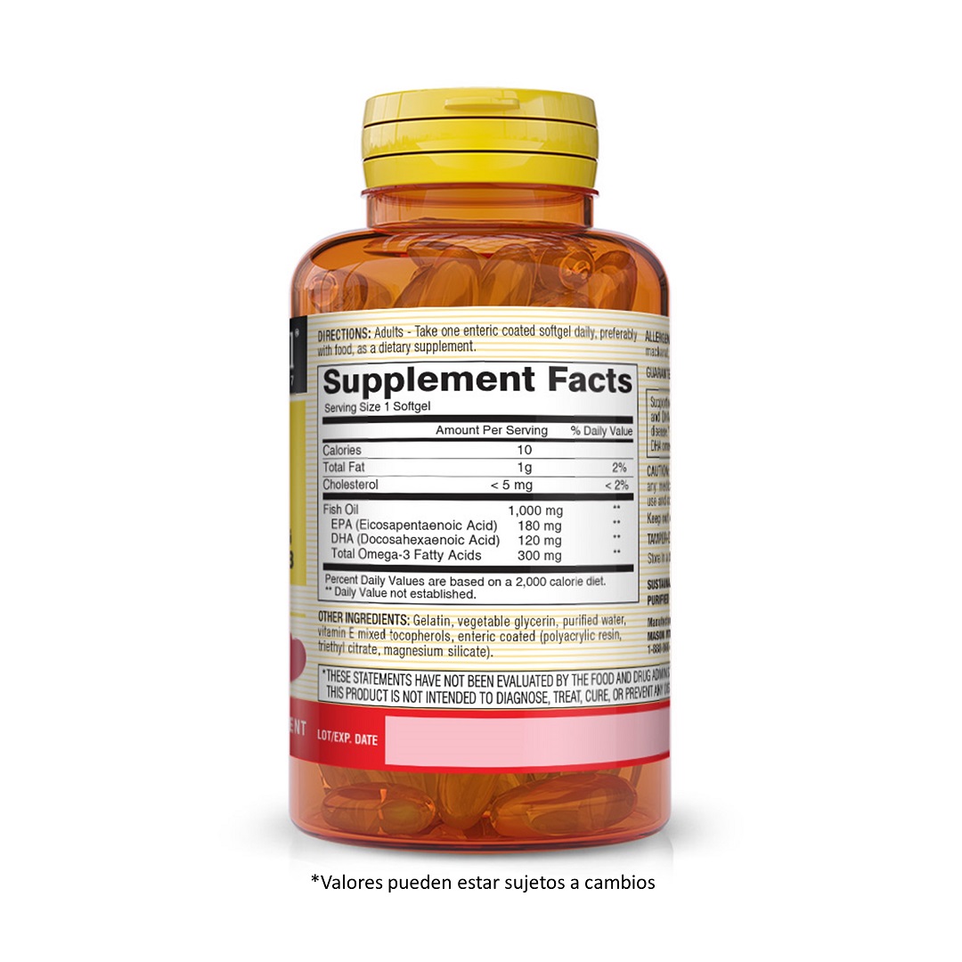 Omega 3 Fish Oil 1000 MG 60 Cap.