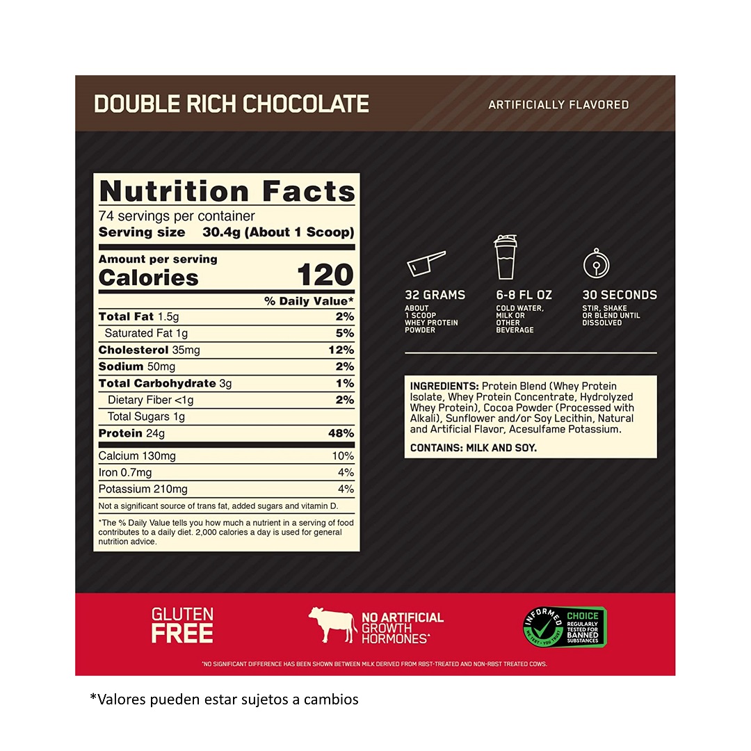 100% Whey Gold Standard 5 Lbs Chocolate