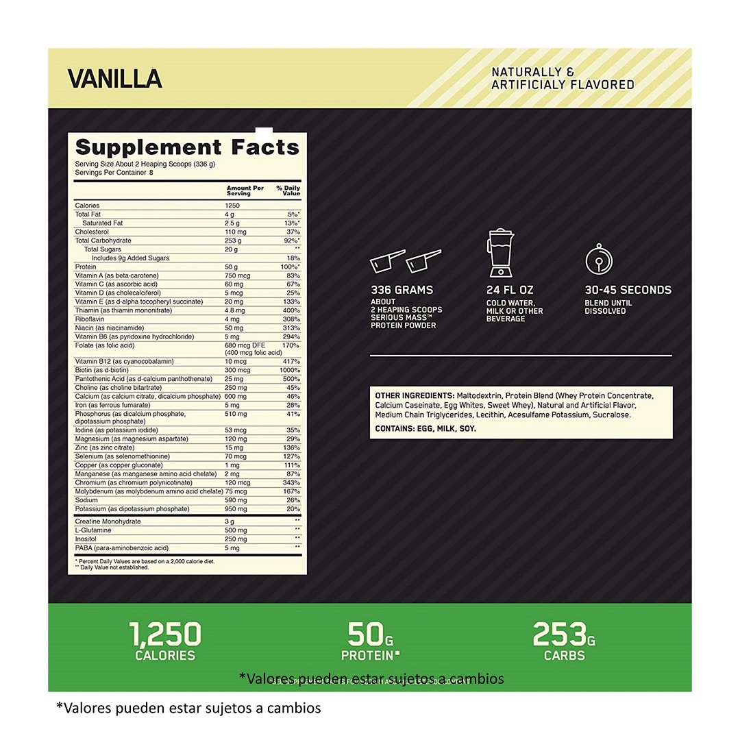 Serious Mass 6 Lbs Vainilla