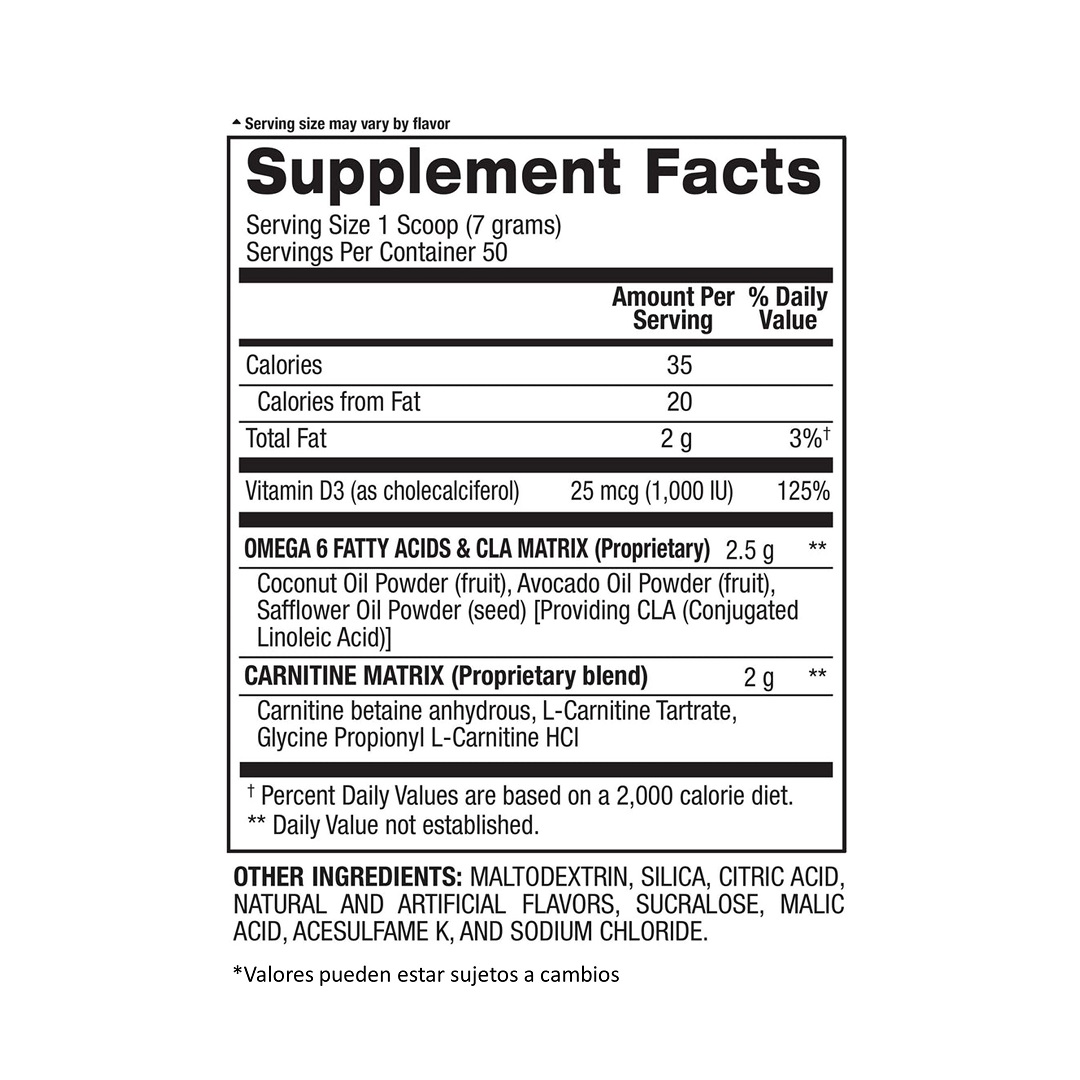 CLA + Carnitina 50 Serv. Snow Cone