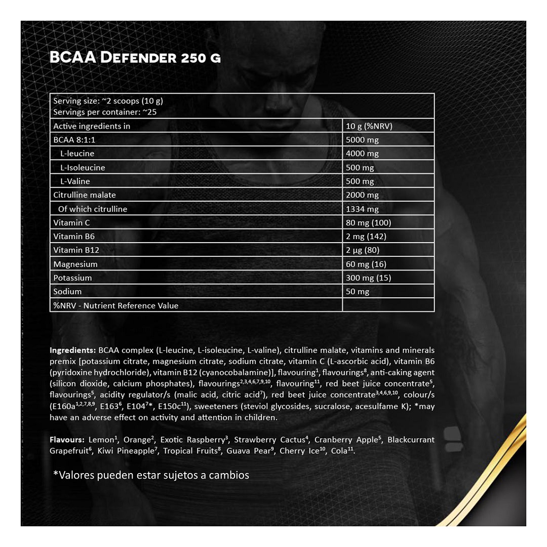 Levrone BCAA Defender 250 Gr Orange