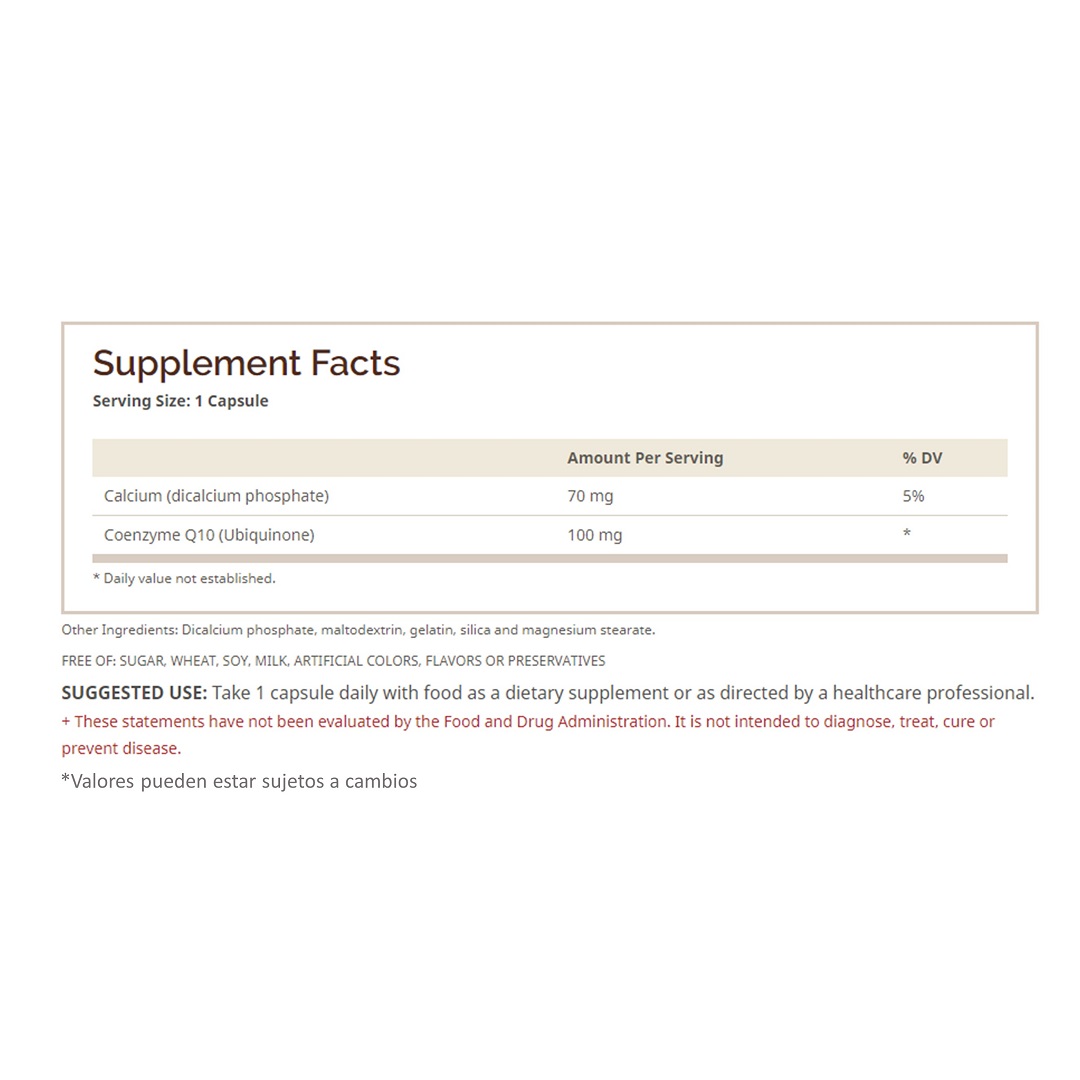 Coenzima Q-10 100 mg 45 Cap. NI
