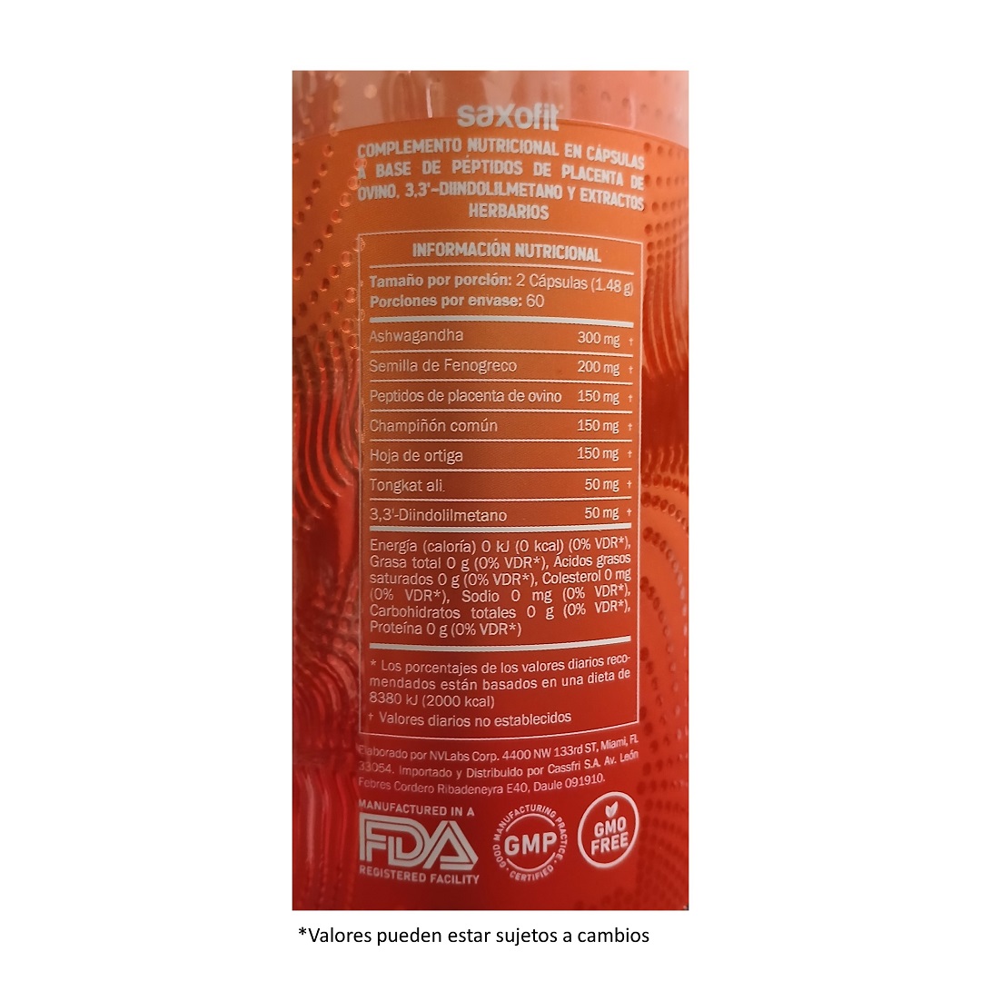 Saxofit Test Booster 120 Cap.