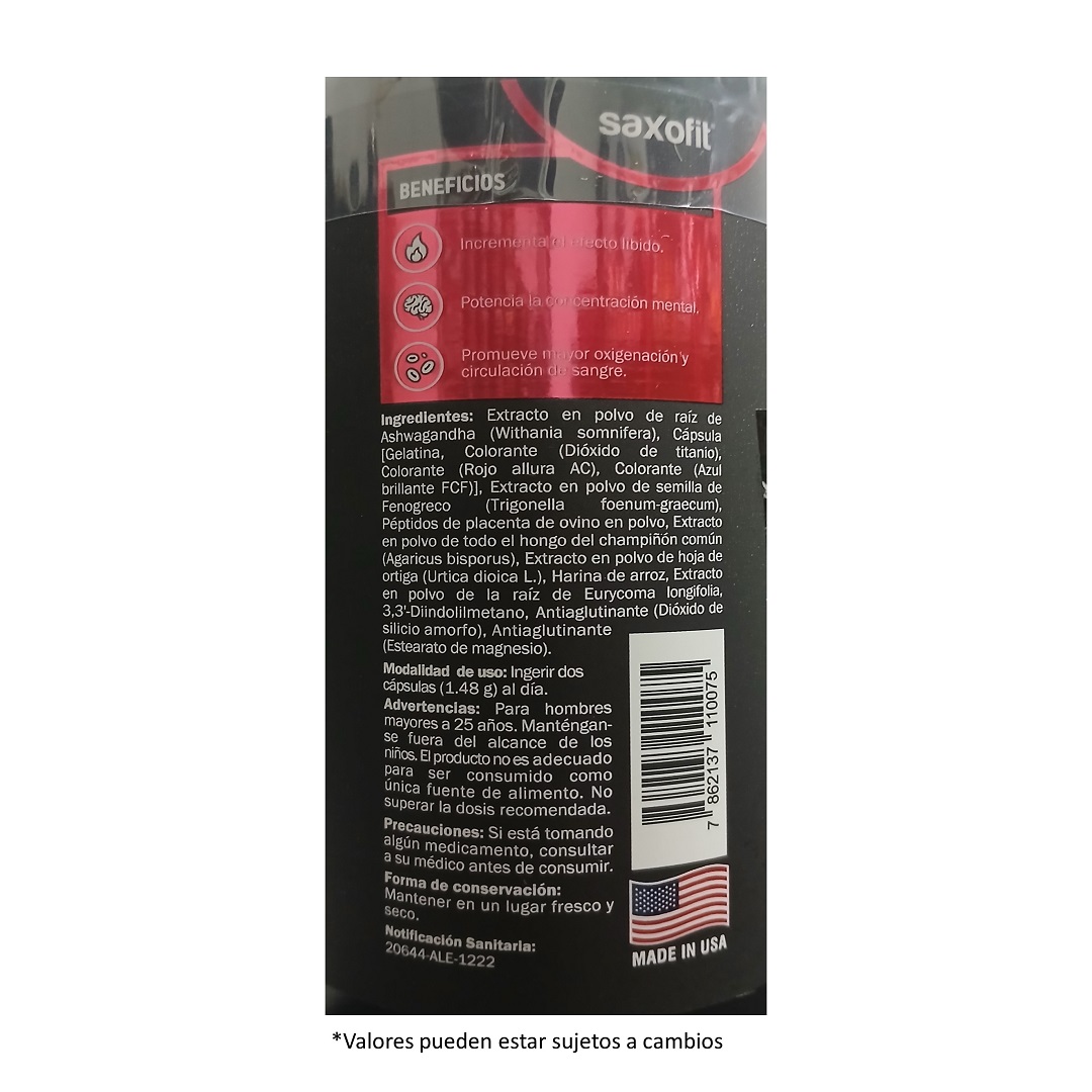Saxofit Test Booster 120 Cap.