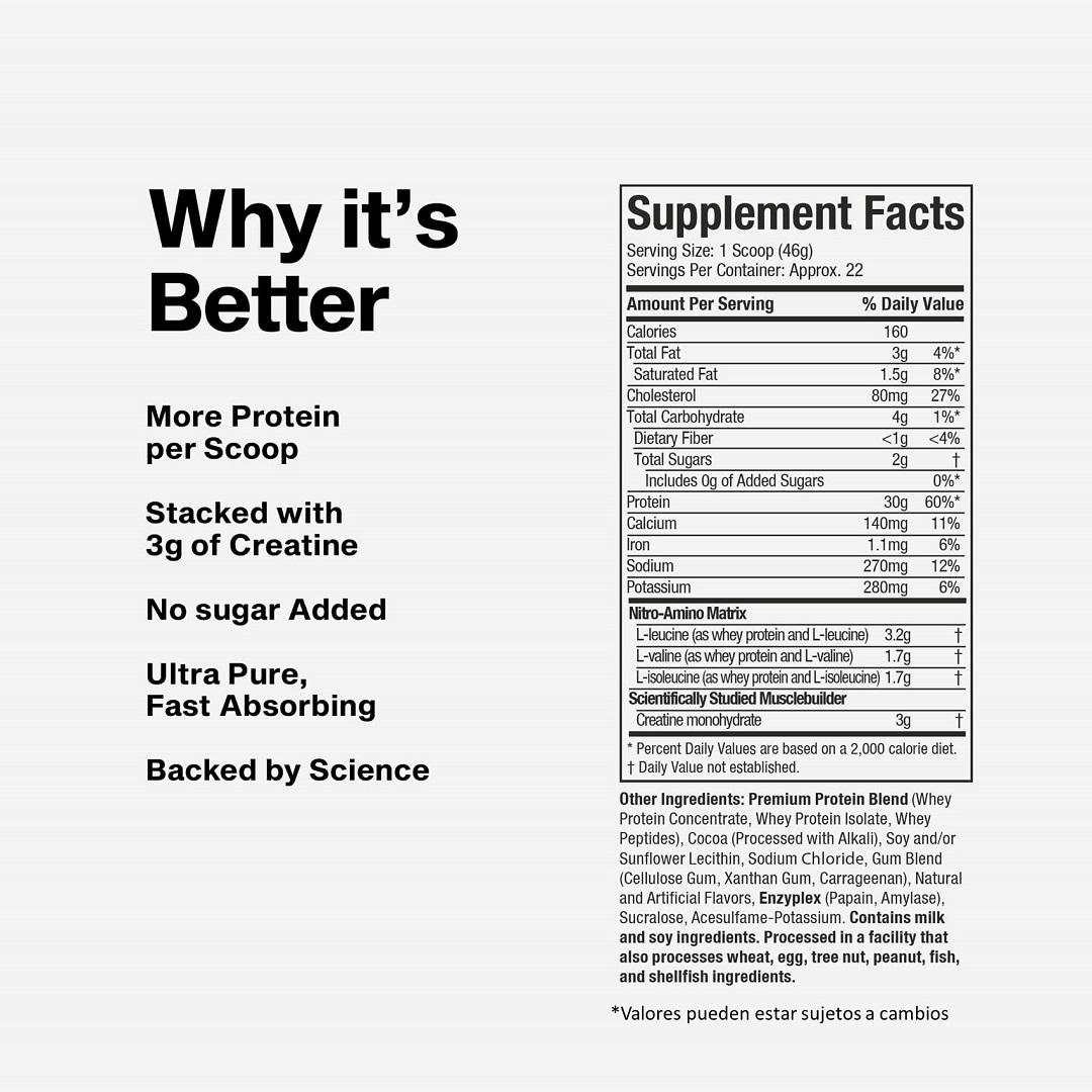 Nitro Tech Whey Protein 2 Lbs Vainilla