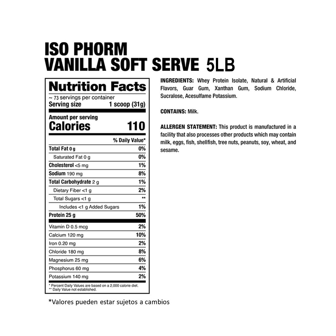 Dragon Pharma Iso Phorm 5 Lbs Vainilla