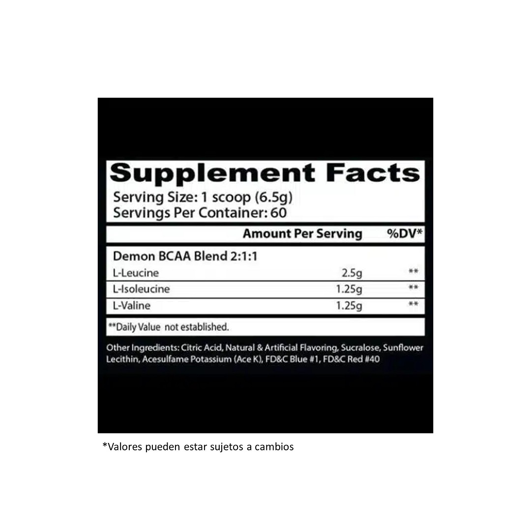 Insane Labz Demon BCAA 60 Serv. Grape